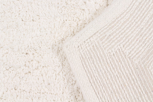 100% Cotton Tufted Bath Rug, 30" Round, Ivory C6192
