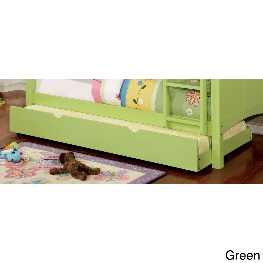 Gray Twin Solid Wood Pull-Out Trundle C737
