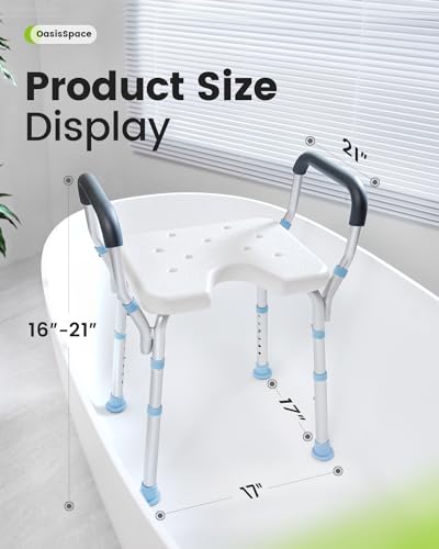 Heavy Duty Shower Chair with Back and Arms 300lb Q35701
