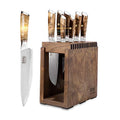 8 Piece Damascus Steel VG10 Stainless Steel Knife Set with Wood Block M5087
