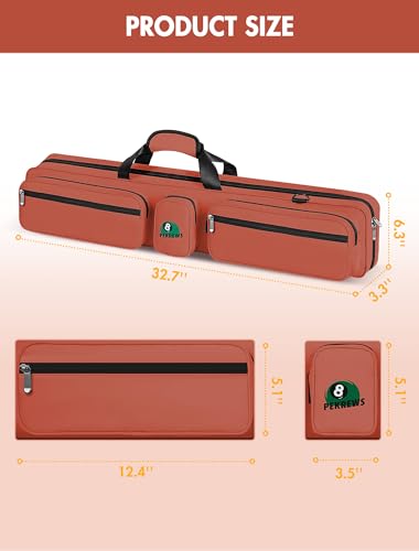 4x5 Pool Cue Case with Adjustable Shoulder Straps A1837
