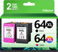 Remanufactured Ink Cartridge Replacement for HP Ink 64 (1 Black, 1 Color) H641607