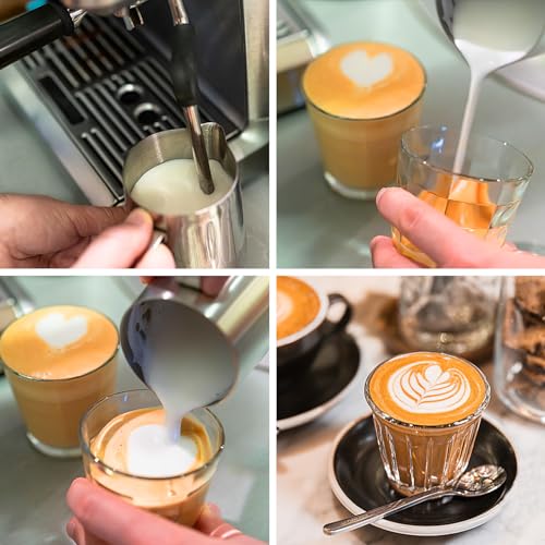 Compact Espresso Coffee Machine with Milk Frother Steam Wand G552973