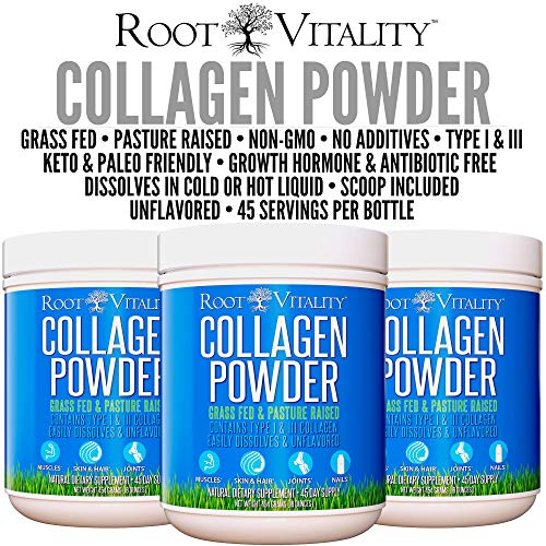 Collagen Peptides Powder, Grass-Fed, Hydrolyzed Protein Supplement (45 Servings) L422