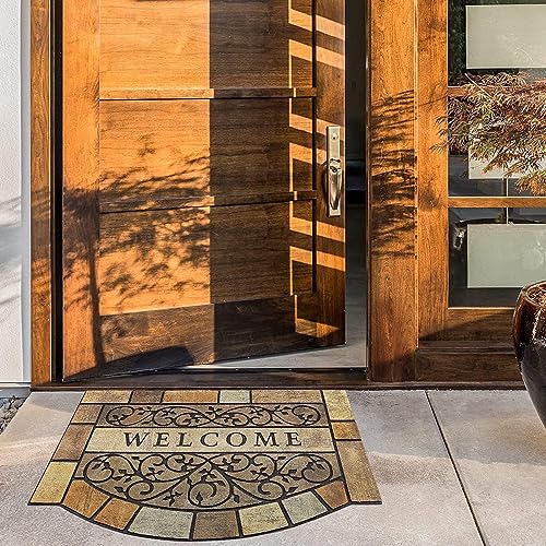 24"x36" Heavy-Duty Outdoor Door Mat with Non-Slip Rubber Backing P8591