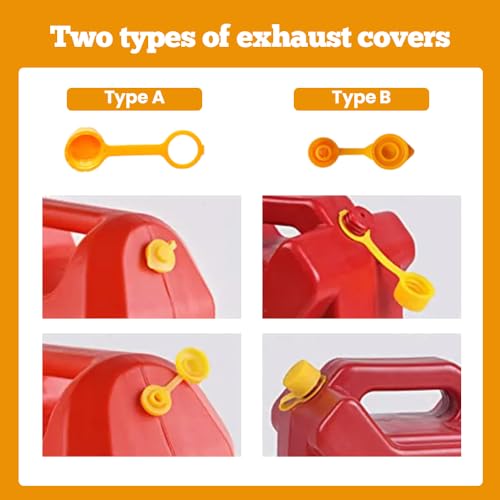 Universal Anti-Spill Gas Can Nozzle Replacement with Flexible Nozzle, 5 Set J95242