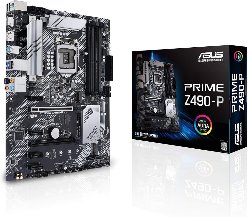 ATX Motherboard (Dual M.2, DDR4 4600, 1 Gb Ethernet, USB 3.2 Gen 2 USB Type-A, Thunderbolt 3 Support, Aura Sync RGB) (Renewed) F948
