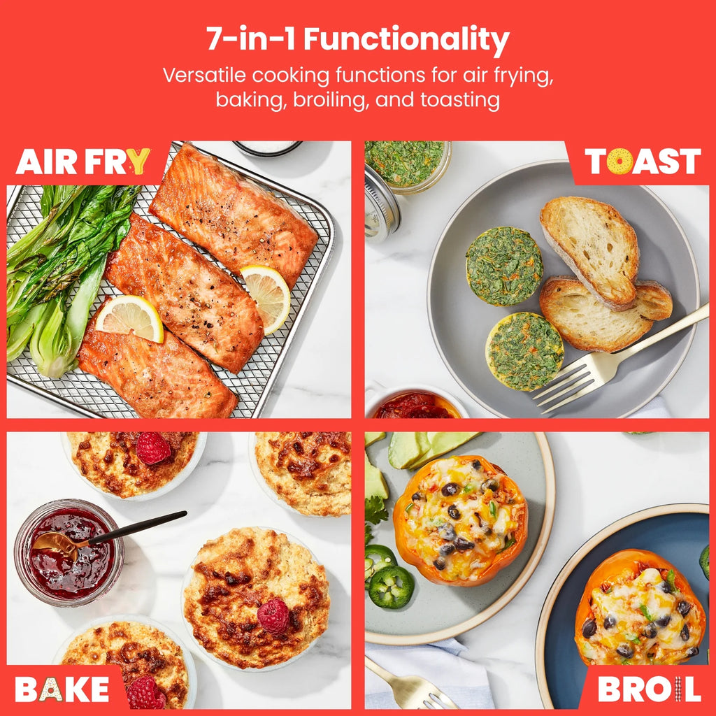 20 Qt Stainless Steel Air Fryer Toaster Oven Combo A7070