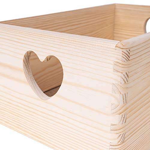 Large Black Wooden Nesting Crate with Handles C79166