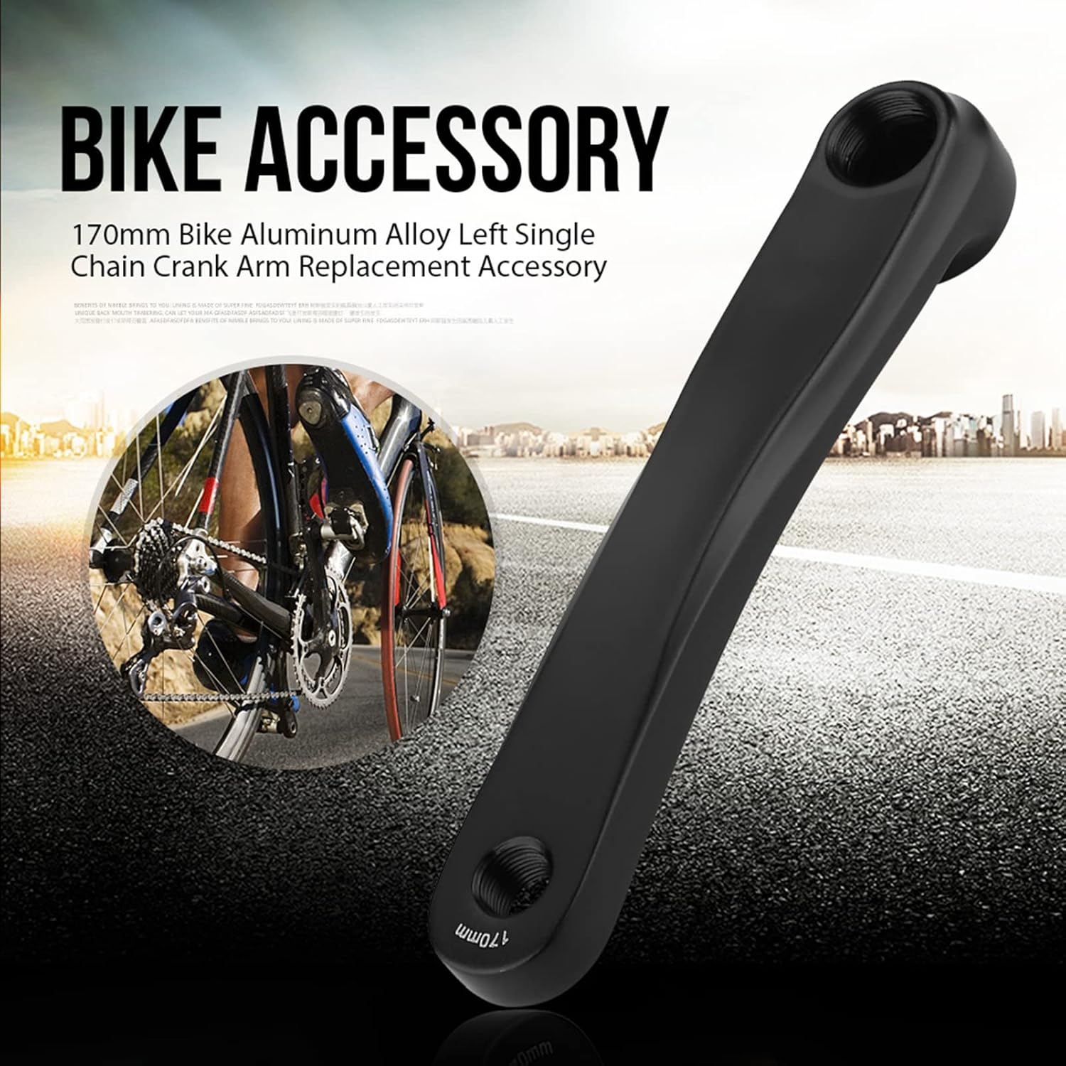 Lightweight 170mm Black Bike Crank Arm U3690