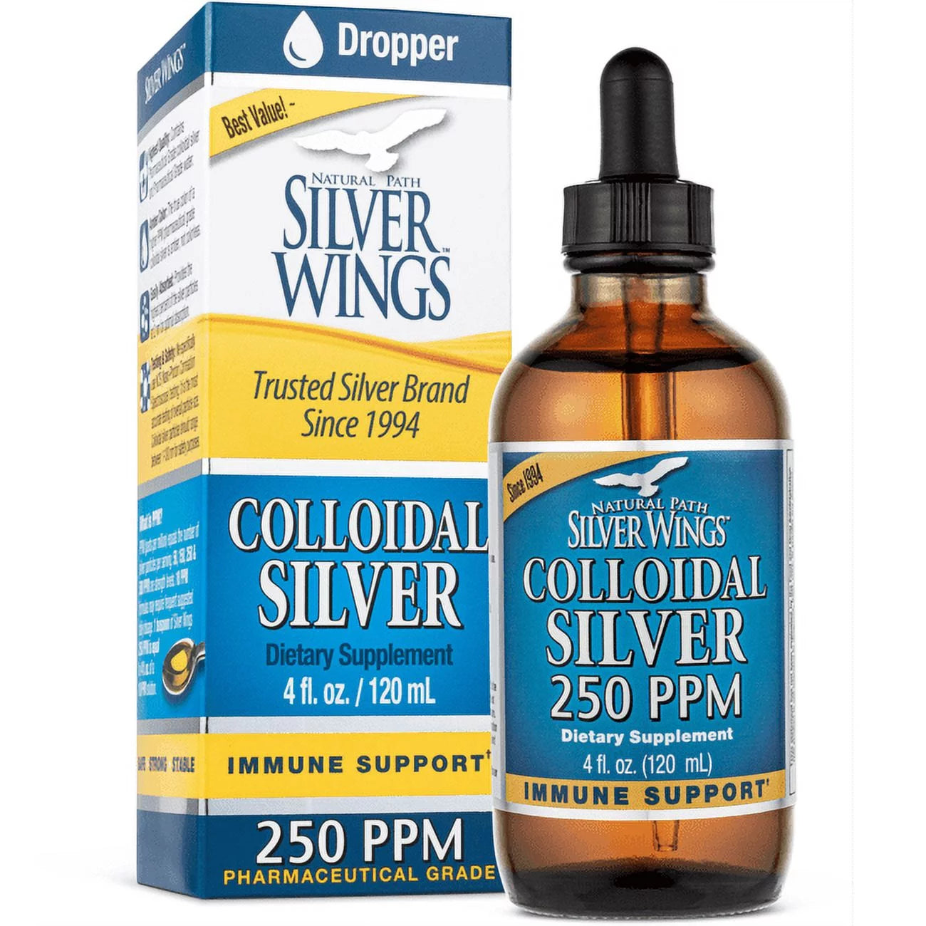 250 ppm Colloidal Silver Dropper 4 fl oz W512