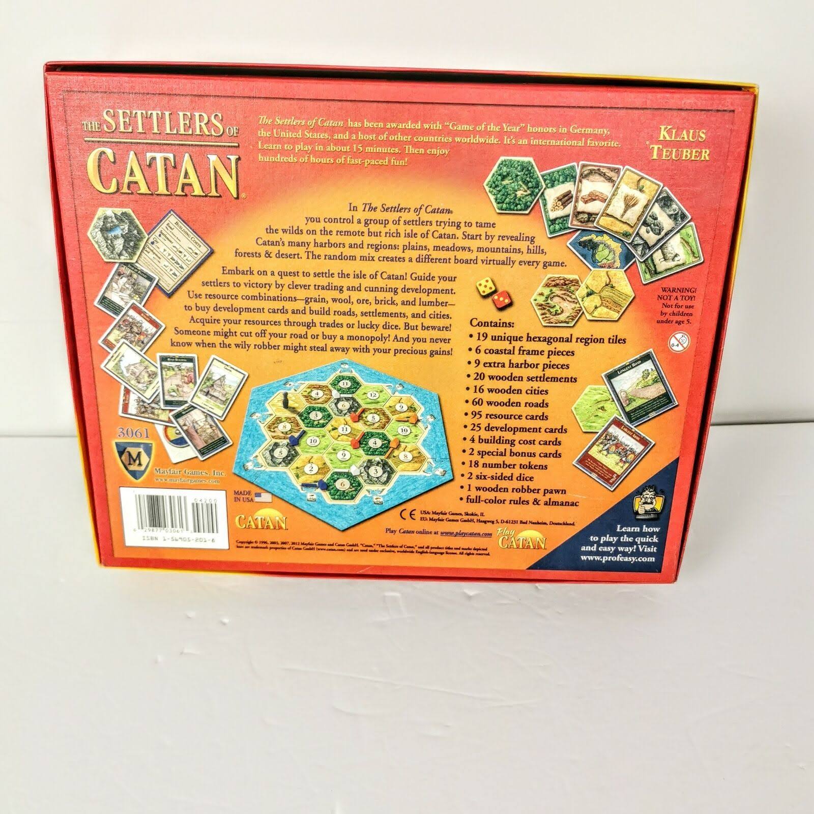Settlers of Catan Board Game N7648