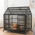 Heavy Duty Metal Dog Crate with Removable Trays, 47 Inch M9956