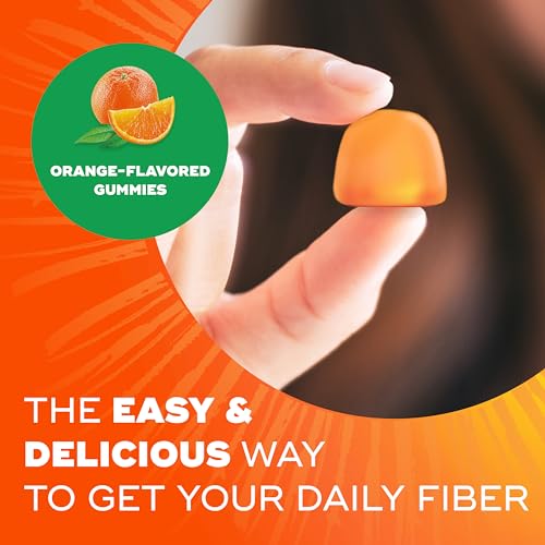 120 Count No Sugar Added Orange Flavor Fiber Gummies P528