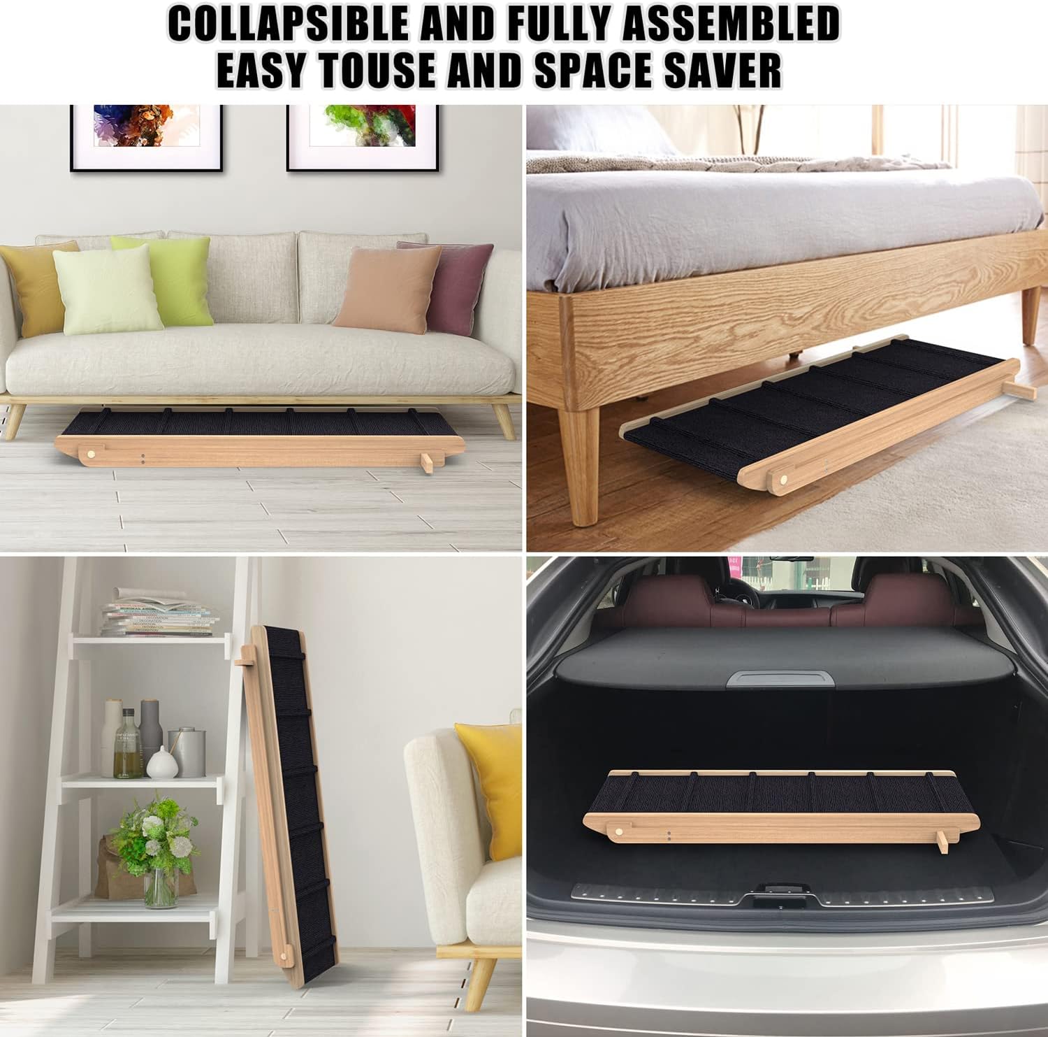 Adjustable Folding Pet Ramp with Non Slip Mat, 40" Long S8192