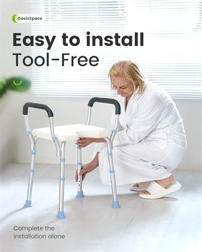 Heavy Duty Shower Chair with Back and Arms 300lb Q35701