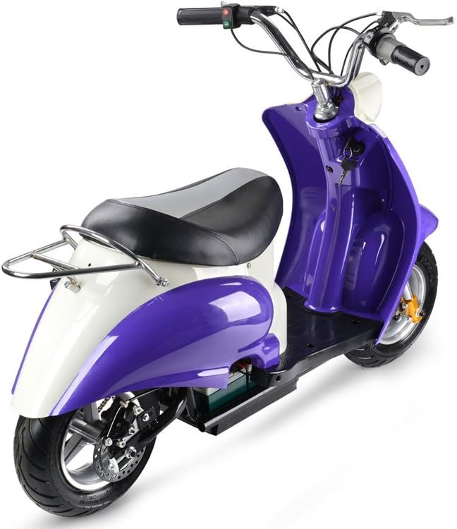 24v Electric Moped Purple J358