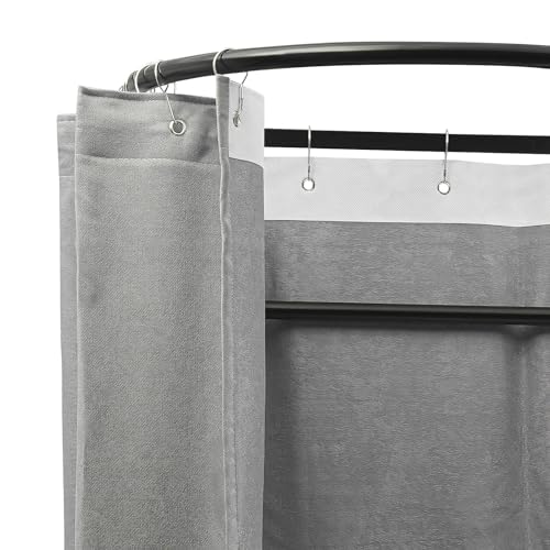 Grey Portable Folding Dressing Room with Shading Curtain V611