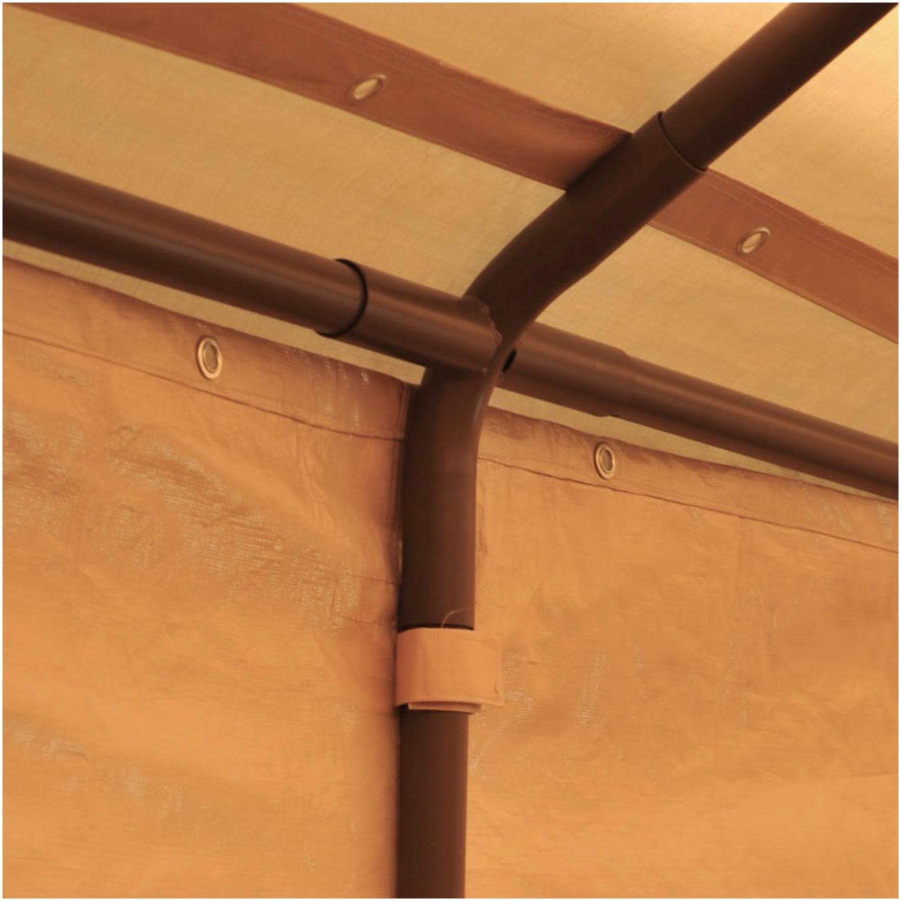 10 x 20 ft Heavy Duty Beige Carport Canopy S504