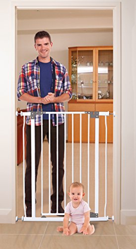 White Extra-Tall Baby Safety Gate L589