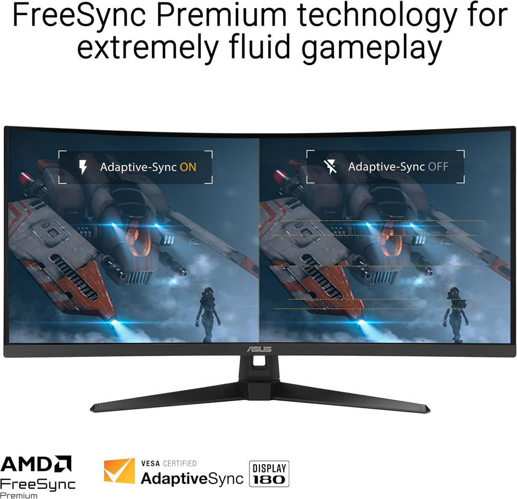 34" Ultra-Wide Curved QHD Monitor, 180Hz, 1ms, FreeSync Premium D3579
