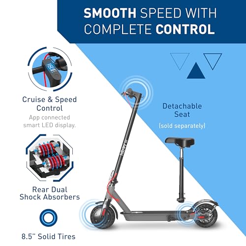 Electric Scooter with 8.5"/9" Tires, 350W Motor, 19 MPH, Double Braking System A9213