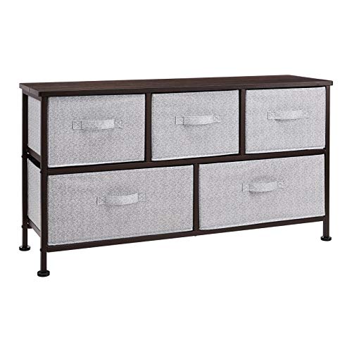 Bronze Fabric 5-Drawer Storage Organizer Unit S240