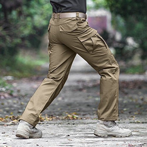 Men's Water Resistant Relaxed Fit Tactical Cargo Work Pants W576136