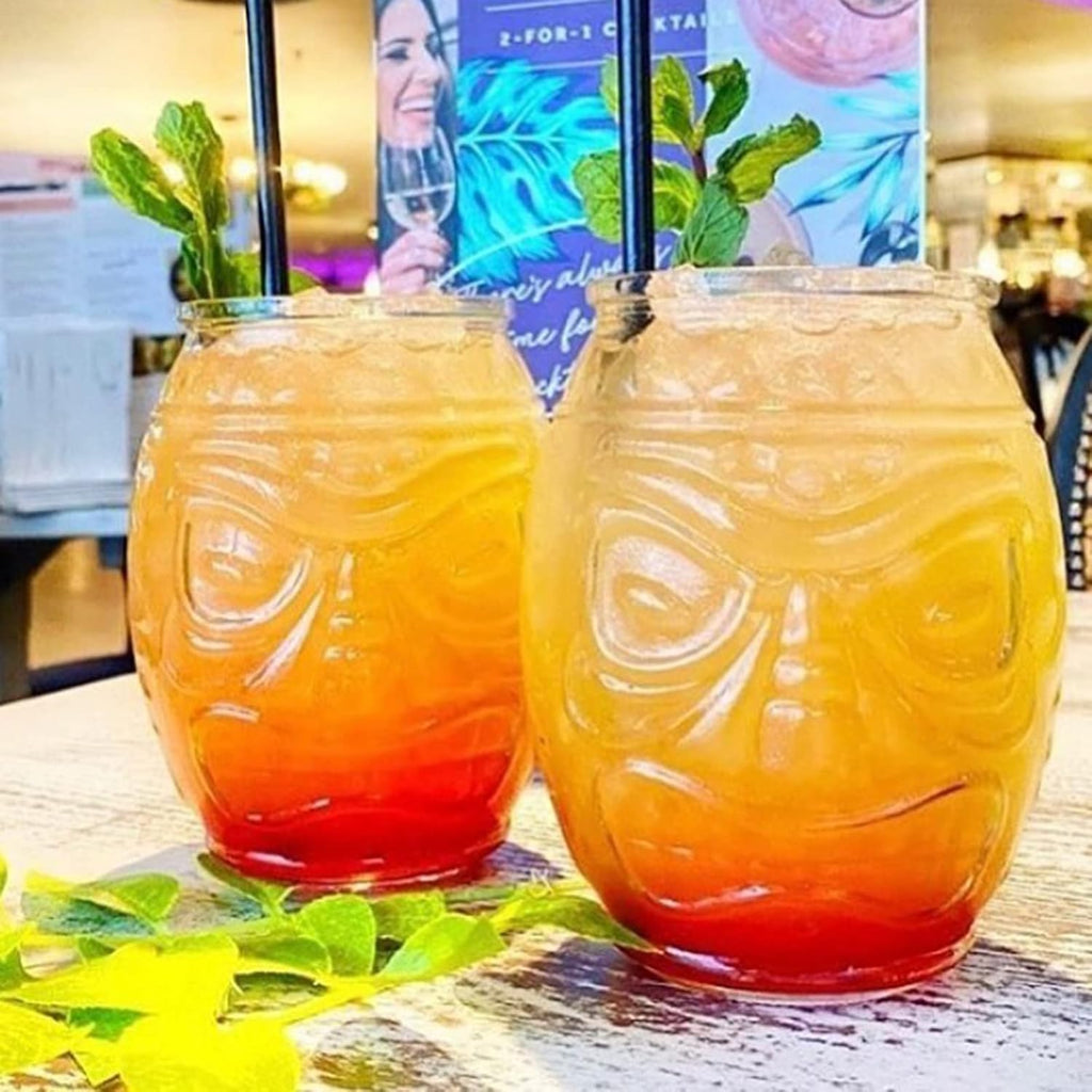 16 Oz Clear Tiki Glasses Cups K792801