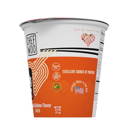 12 PACK Vegan Roasted Chicken Ramen Cup Noodles U65440