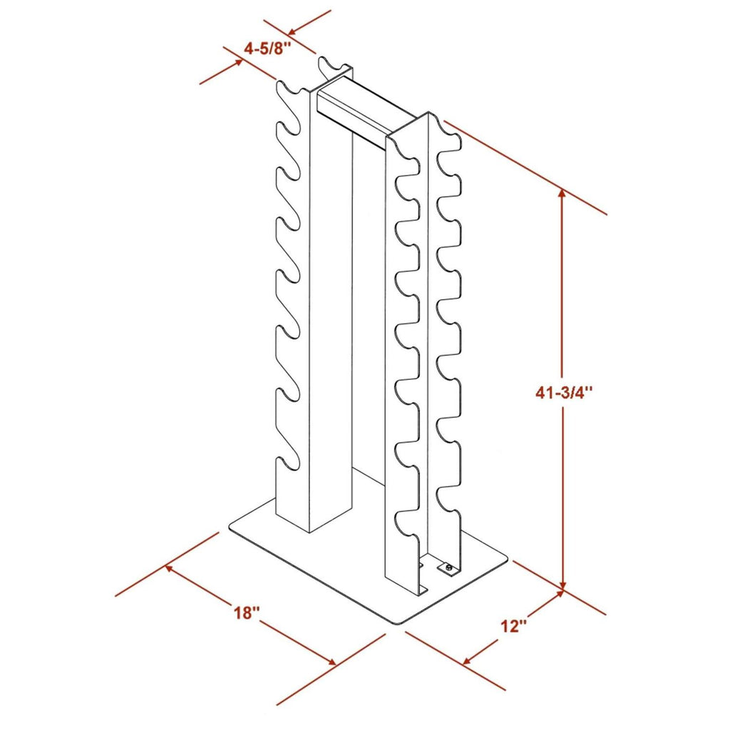8 Pair Vertical Dumbbell Rack R17683