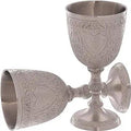 Vintage Silver Plated Brass Wine Goblet X21814