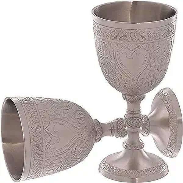 Vintage Silver Plated Brass Wine Goblet X21814