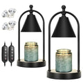Candle Warmer Lamp with Timer, Electric Black Candle Warmer Light, Dimmable Wax Melts Warmer for Candle Jars A168527
