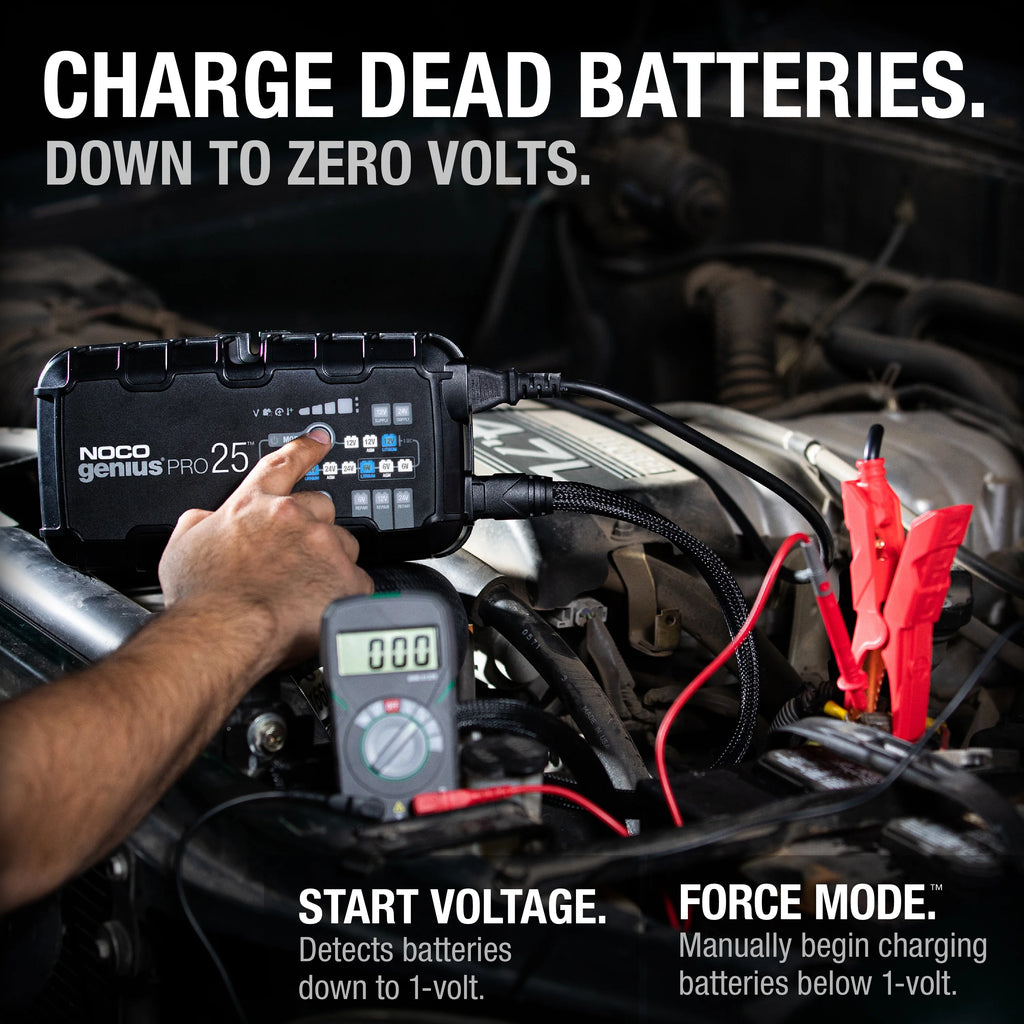 25A 6V/12V/24V Smart Battery Charger and Maintainer K353071