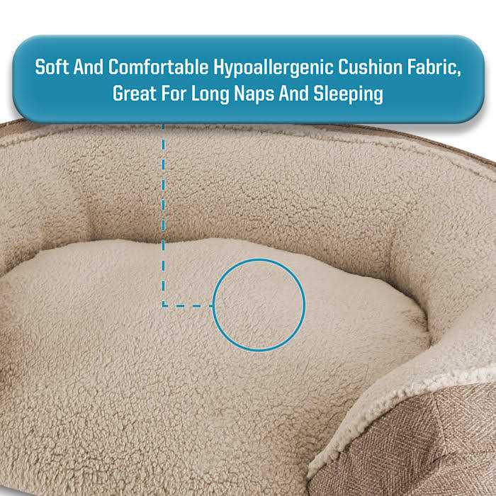 Step In Oval Round Cuddler Pet Dog Bed W696