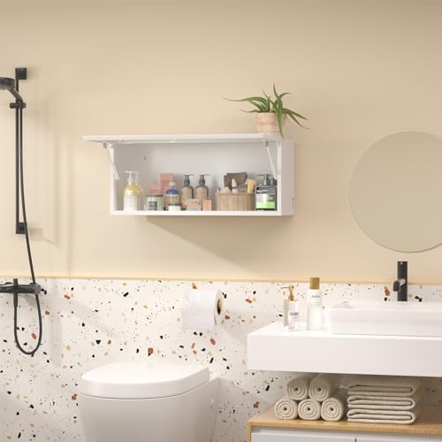 Metal Garage Storage Cabinet Wall Mount with Adjustable Shelf U429973