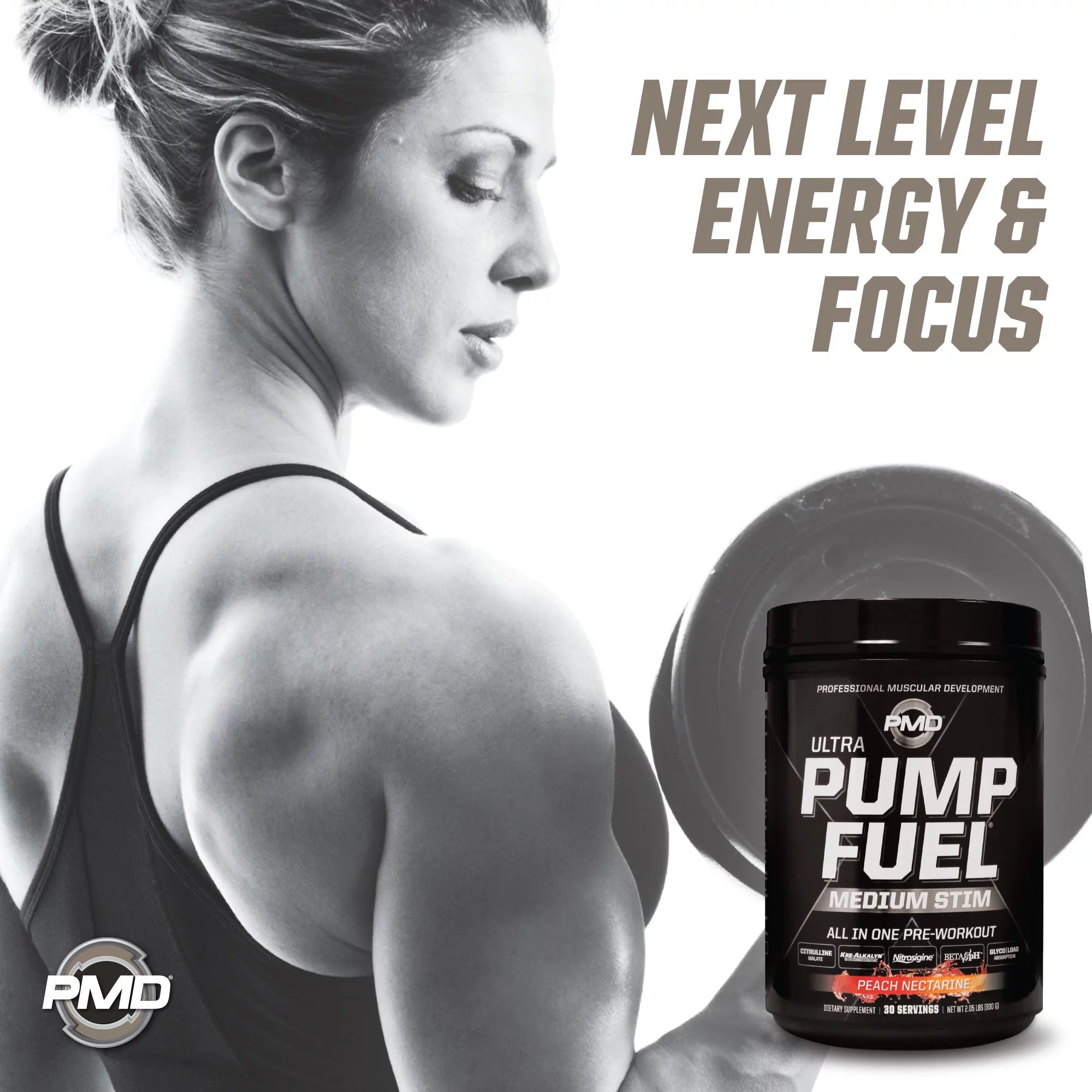 Peach Nectarine Pre Workout Drink Mix 30 Servings S833