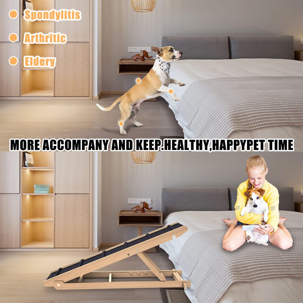 Adjustable Folding Pet Ramp with Non Slip Mat, 40" Long S8192