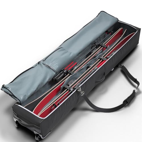 Padded Rolling Double Ski Bag G171