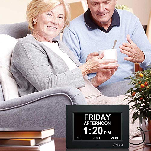 7 Inch Calendar Clock with Auto Dimmable Display O49050