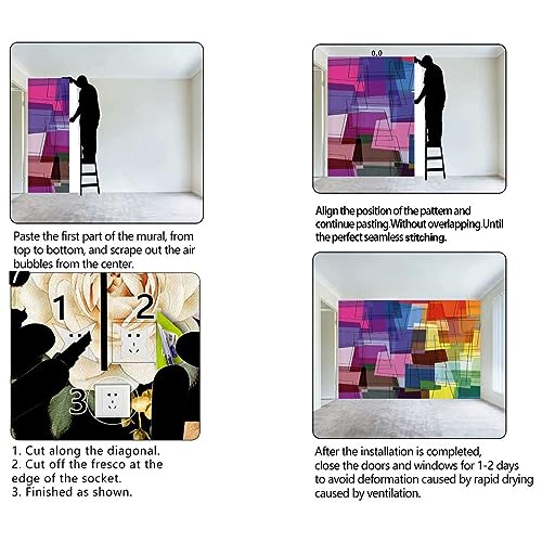 48" X 40" Wall Sticker Wallpaper P952