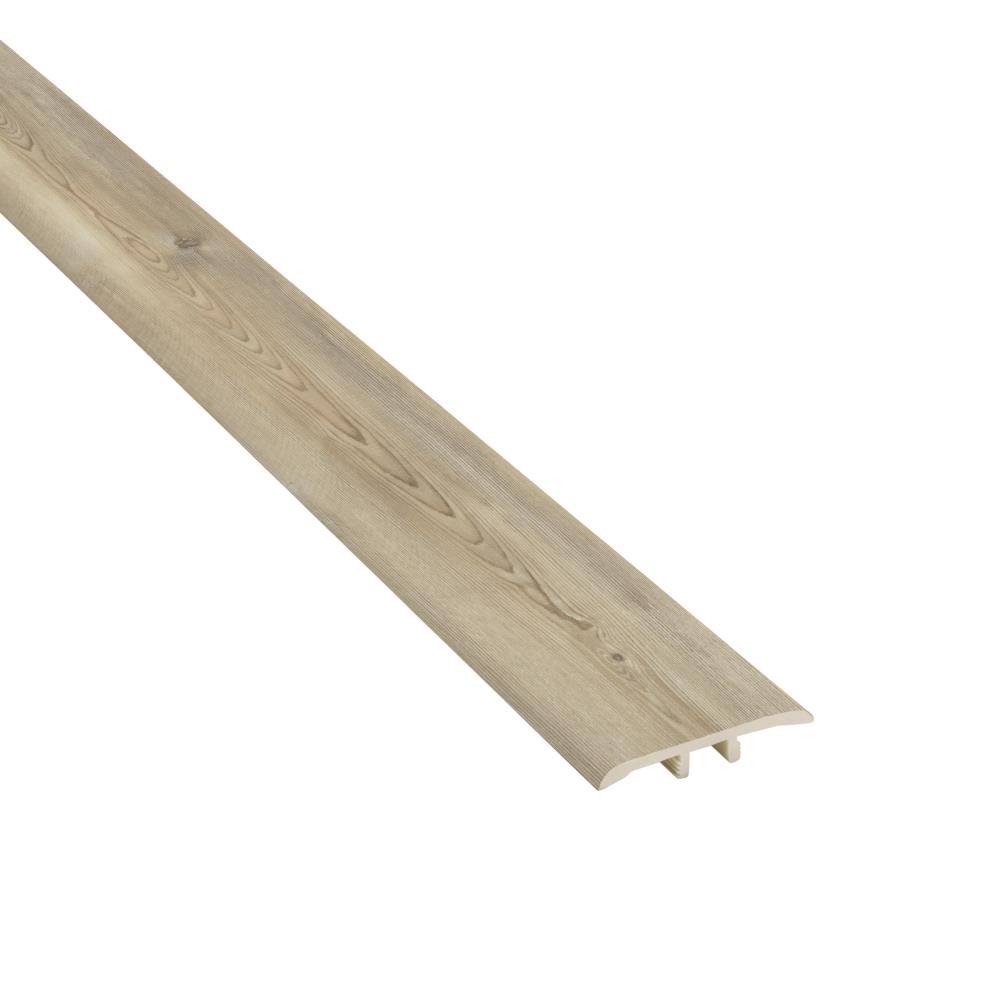 1.75-in x 72-in Gray Plastic Floor T-Moulding N71148