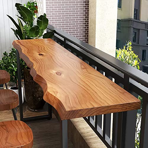 86.6" Brown Solid Wood Rectangular Bar Table with 4 Stools D803