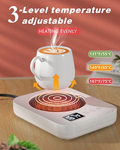 Coffee Mug Warmer with 3-Temp Settings, Auto Shut Off Y654