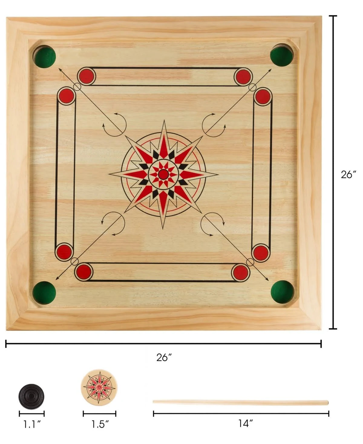 Carrom Board Game Table D942