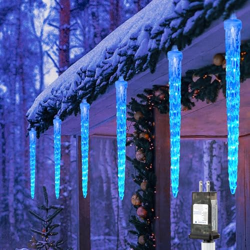 Blue 30ft 30 Tube 720 LED Meteor Shower Icicle Lights D18605
