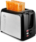 Black 2-Slice Toaster with 7 Browning Control Settings V6598