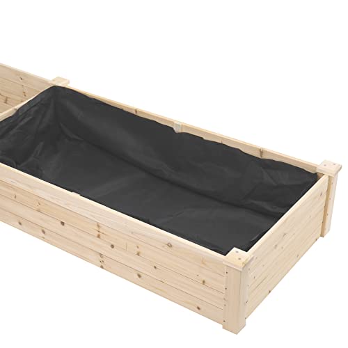 Wooden Raised Garden Bed (92 x 24 x 10 Inch) S5489