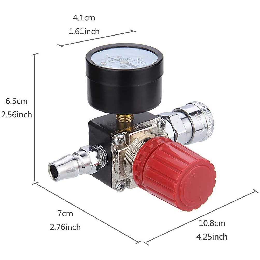 Air Compressor Pressure Regulator with Dial Gauge 0-175 psi P423